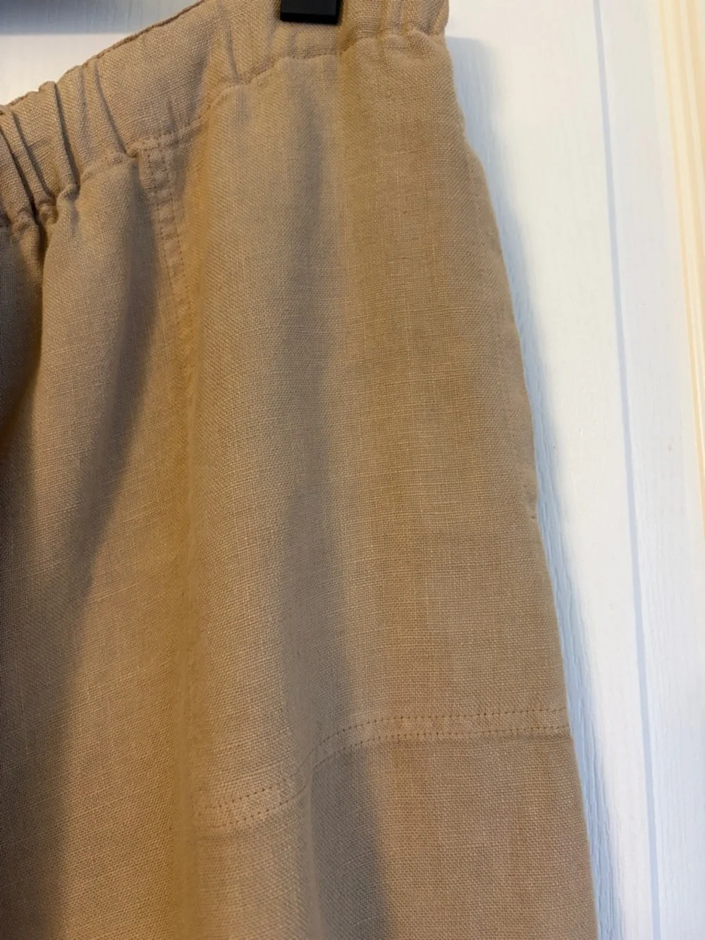 Raquel Allegra Taupe Drawstring Capris - Picture 6 of 11